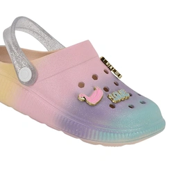 Babuche Infantil Menina Arco Iris Molekinha