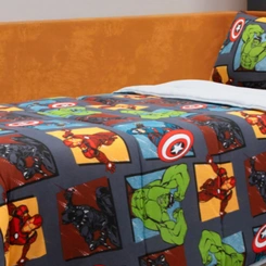 Edredom Infantil Solteiro Avengers Portallar