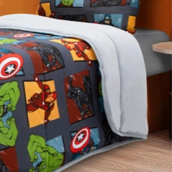 Edredom Infantil Solteiro Avengers Portallar