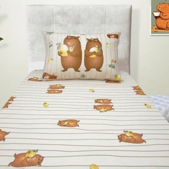 Jogo De Cama Solteiro Infantil Capivara Portallar