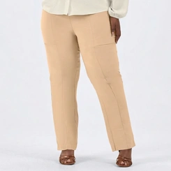 Calça Feminina Clássica Reta Plus Size Conforto