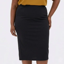 Saia Lápis Feminina Tecido Cotelê Plus Size