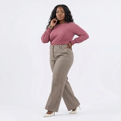 Blusa Feminina Plus Size Manga Longa Rovitex
