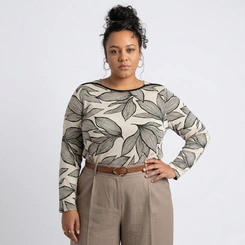 Blusa Feminina Manga Longa Plus Size Secret Glam