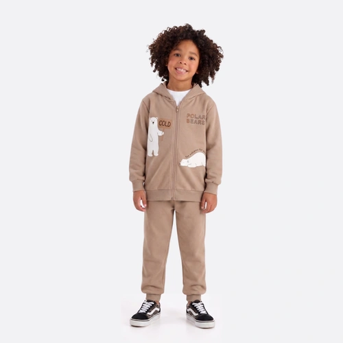 Conjunto Infantil Menino Manga Longa 2 Peças Urso Rovitex