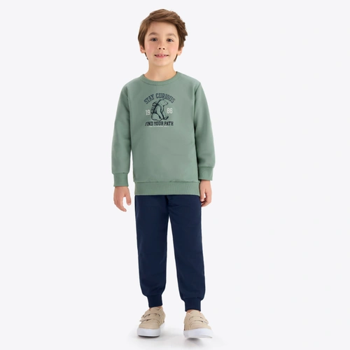 Conjunto Infantil Moletom Menino Manga Longa 2 Peças Rovitex