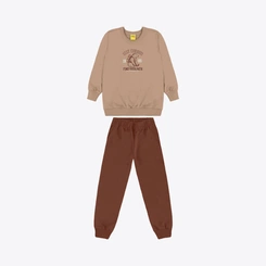 Conjunto Infantil Moletom Menino Manga Longa 2 Peças Rovitex