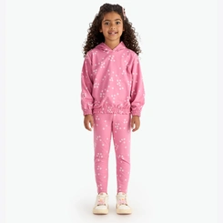 Conjunto Infantil Menina Manga Longa Florido Rovitex