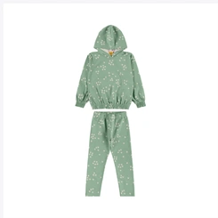 Conjunto Infantil Menina Manga Longa Florido Rovitex