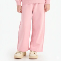Conjunto Infantil Menina Moletom Manga Longa E Calça Wide Leg Rovitex