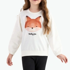 Conjunto Infantil Menina Manga Longa Raposa Rovitex