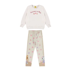 Conjunto Infantil Menina Moletom Manga Longa Com Legging Rovitex