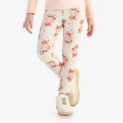 Calça Legging Infantil Menina Estampada Raposa Rovitex