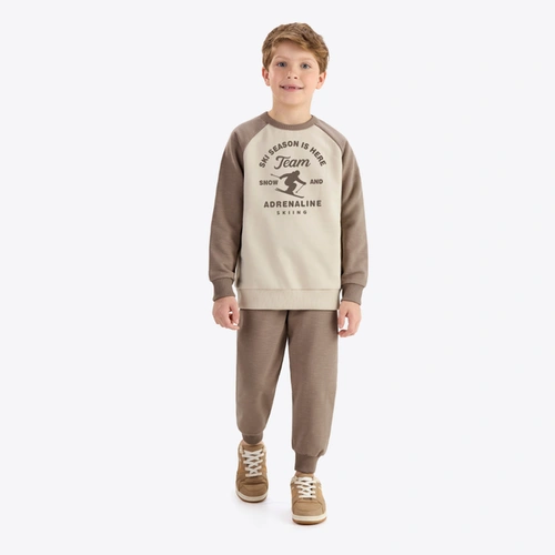 Conjunto Juvenil Menino Moletom Manga Longa Rovitex