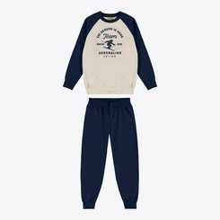 Conjunto Juvenil Menino Moletom Manga Longa Rovitex