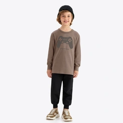 Conjunto Juvenil Menino Moletom Manga Longa Game Rovitex