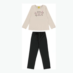 Conjunto Juvenil Menina Manga Longa Beauty And Peace Rovitex