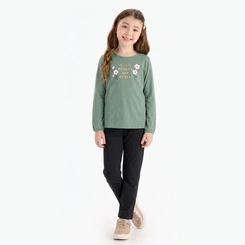 Conjunto Juvenil Menina Manga Longa Beauty And Peace Rovitex