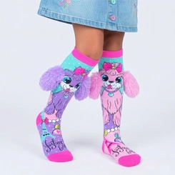Meia Divertida Maluca 3D Infantil Cano Alto Personagens