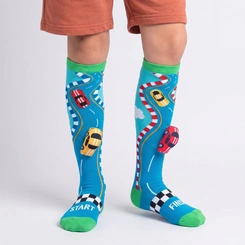 Meia Divertida Maluca 3D Infantil Cano Alto Personagens