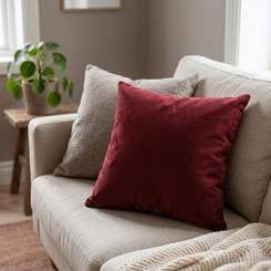Almofada Decorativa Decorella Suede Lisa