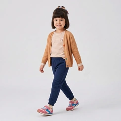 Calça Moletom Menina Infantil Com Punho Upalôo