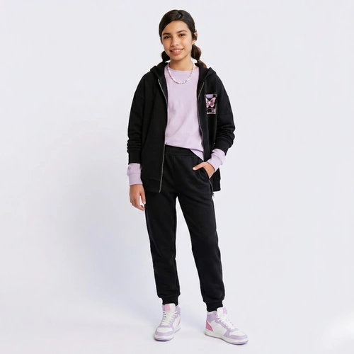 Calça Moletom Juvenil Feminina Com Punho Upalôo