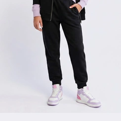 Calça Moletom Juvenil Feminina Com Punho Upalôo