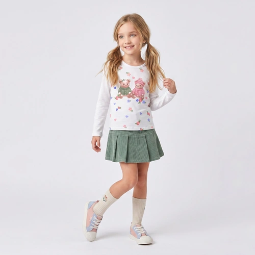 Blusa Infantil Manga Longa Ursinhos Upalôo