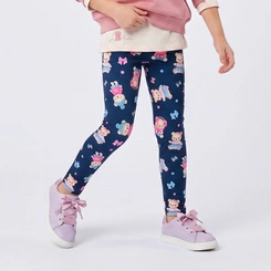 Calça Legging Infantil Menina Estampada Ursinhos Upalôo