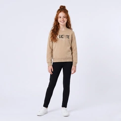 Conjunto Juvenil Feminino Moletom Manga Longa E Legging Delicate Upalôo