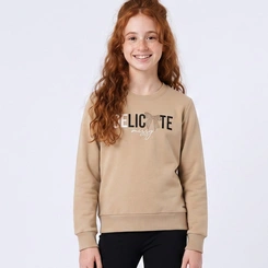 Conjunto Juvenil Feminino Moletom Manga Longa E Legging Delicate Upalôo