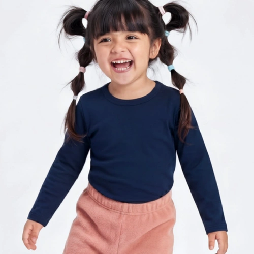 Blusa Bebê Menina Manga Longa Básica Lisa Upalôo