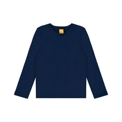 Blusa Bebê Menina Manga Longa Básica Lisa Upalôo