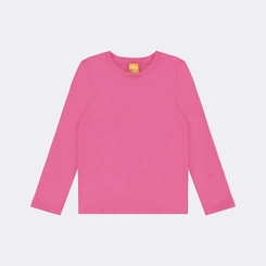 Blusa Bebê Menina Manga Longa Básica Lisa Upalôo