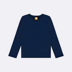Blusa Infantil Menina Manga Longa Básica Lisa Upalôo