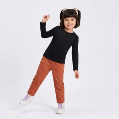 Blusa Infantil Menina Manga Longa Básica Lisa Upalôo