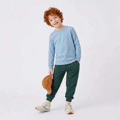 Calça Infantil Menino Lisa Em Moletom Upalôo