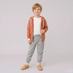 Calça Infantil Menino Lisa Em Moletom Upalôo