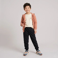 Calça Infantil Menino Lisa Em Moletom Upalôo