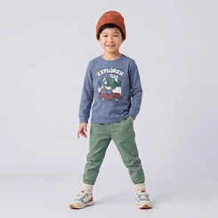 Camiseta Infantil Menino Manga Longa Explorer Upalôo