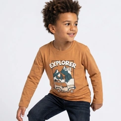Camiseta Infantil Menino Manga Longa Explorer Upalôo