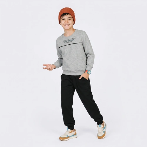 Conjunto Juvenil Menino Moletom Manga Longa Tomorrow Upalôo