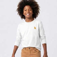Camiseta Juvenil Menino Lisa Manga Longa Upalôo