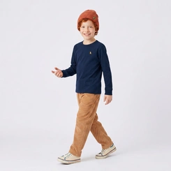 Camiseta Infantil Menino Lisa Manga Longa Upalôo