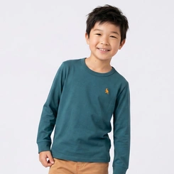 Camiseta Infantil Menino Lisa Manga Longa Upalôo