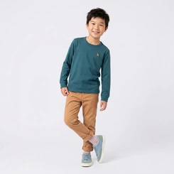 Camiseta Infantil Menino Lisa Manga Longa Upalôo
