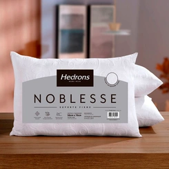 Travesseiro Noblesse Suporte Firme Tecido Jacquard Luxo Hedrons