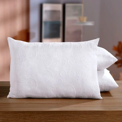 Travesseiro Noblesse Suporte Firme Tecido Jacquard Luxo Hedrons