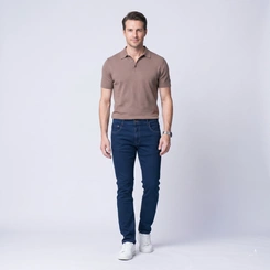Calça Jeans Masculina Skinny Slim Azul Prs